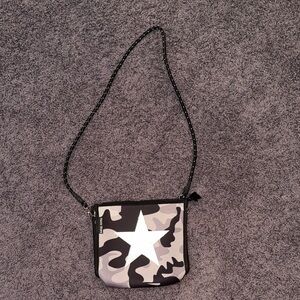 Camouflage Crossbody Bag with Star